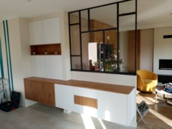 Verrière de séparation salon/séjour