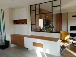 Verrière de séparation salon/séjour